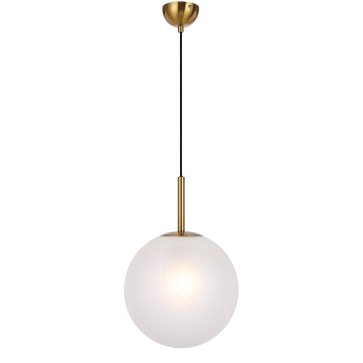 Bally 12 Pendant Light - Antique Gold / Alabastro