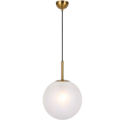 Bally 12 Pendant Light - Antique Gold / Alabastro