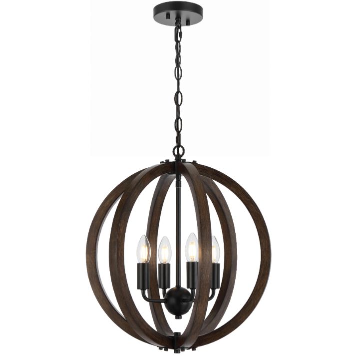 VESTAL 4 Pendant Light - Black