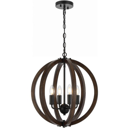 VESTAL 4 Pendant Light - Black