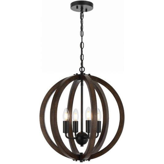 VESTAL 4 Pendant Light - Black