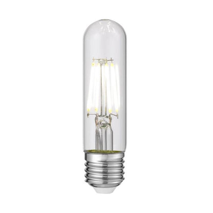 E27 T30 8W LED Tubular Filament Globe Clear Dimmable - 4000K