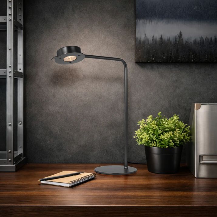 Tarell Table Lamp -  Gun Mettalic