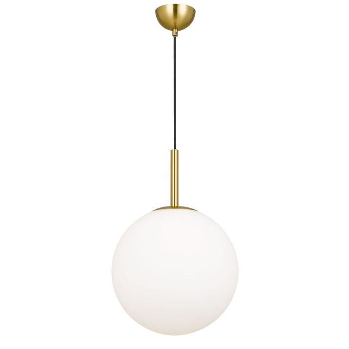 Bally 12 Pendant Light - Antique Gold / Opal Matt