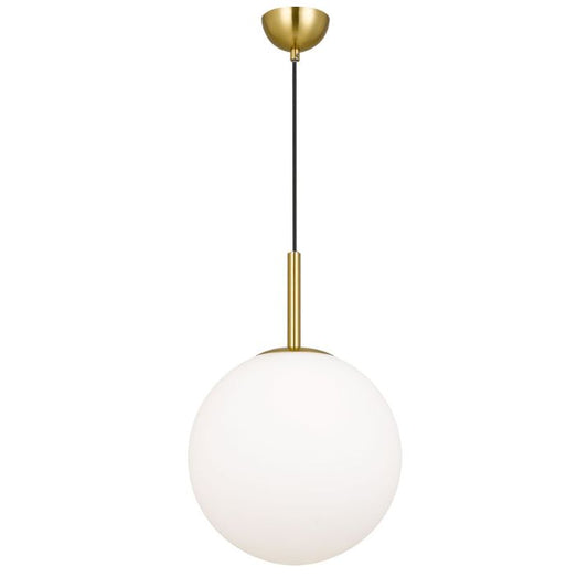 Bally 12 Pendant Light - Antique Gold / Opal Matt