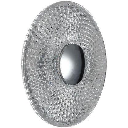 Calibo Bilby Crystalline 180mm Round LED Wall Light - Chrome