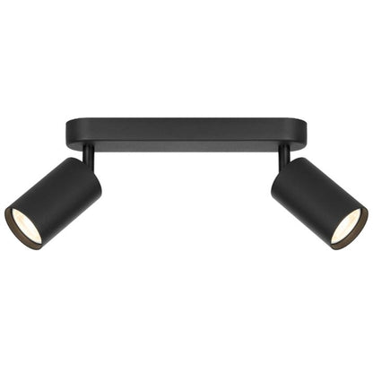 PICARD 2 Light Ceiling Spotlight - Black