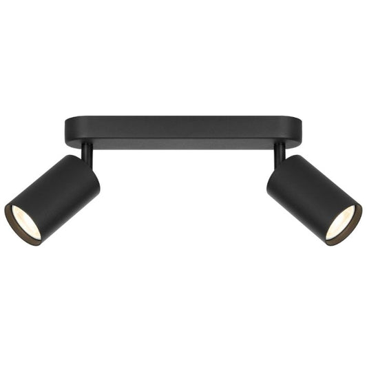PICARD 2 Light Ceiling Spotlight - Black