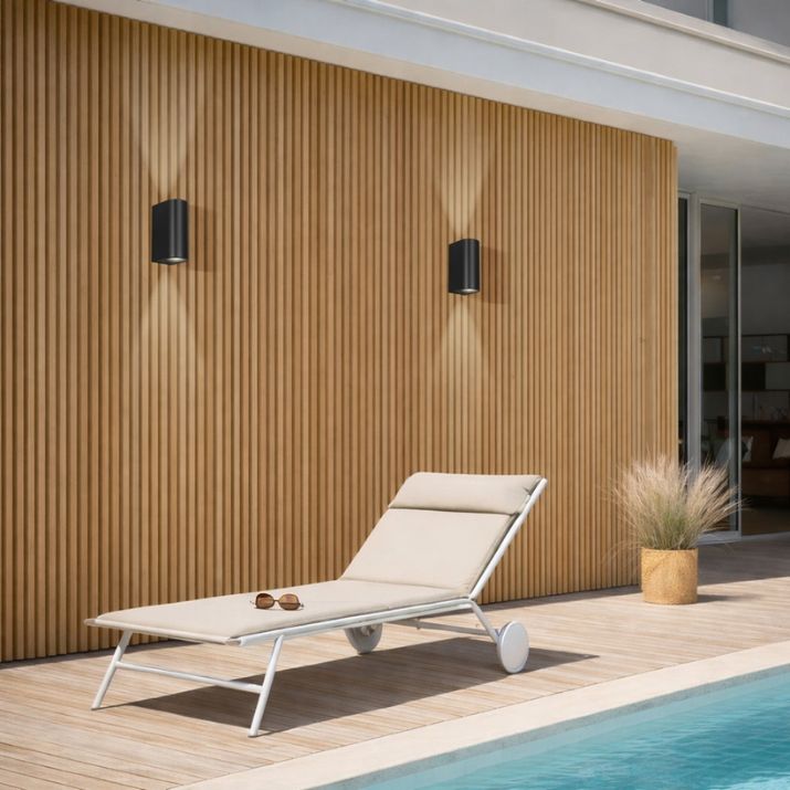 EOS II Up-Down Exterior Wall Light - Black