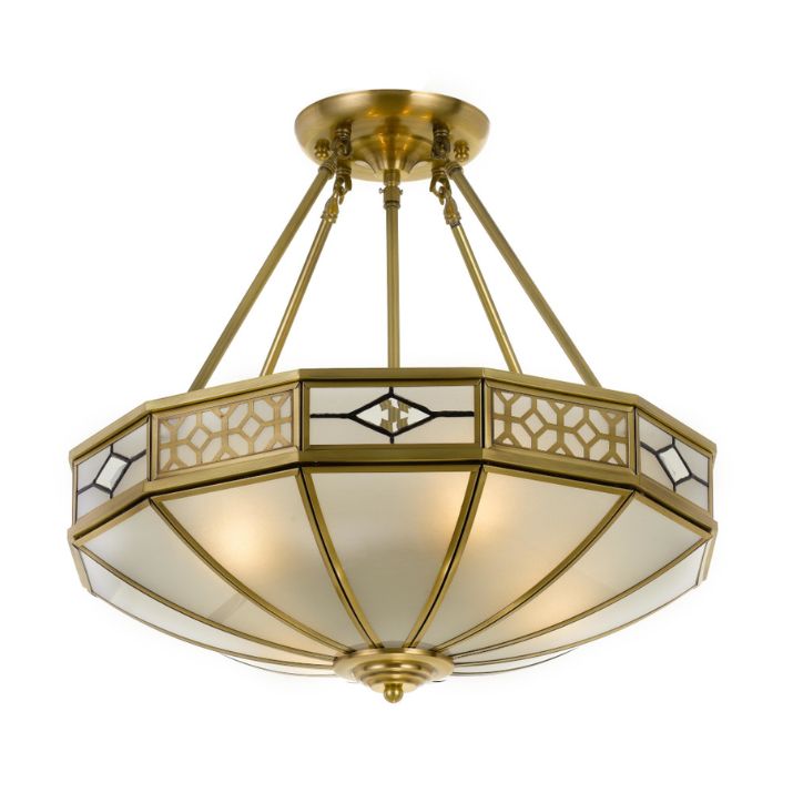 JAMES PENDANT LIGHT CTC Ceiling Light - Antique Brass