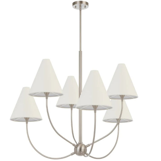 Farnix 6 Light Pendant - Nickel