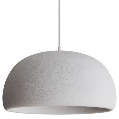 Calibo Passerine Wabi Sabi 500mm Textured Dome Pendant - White