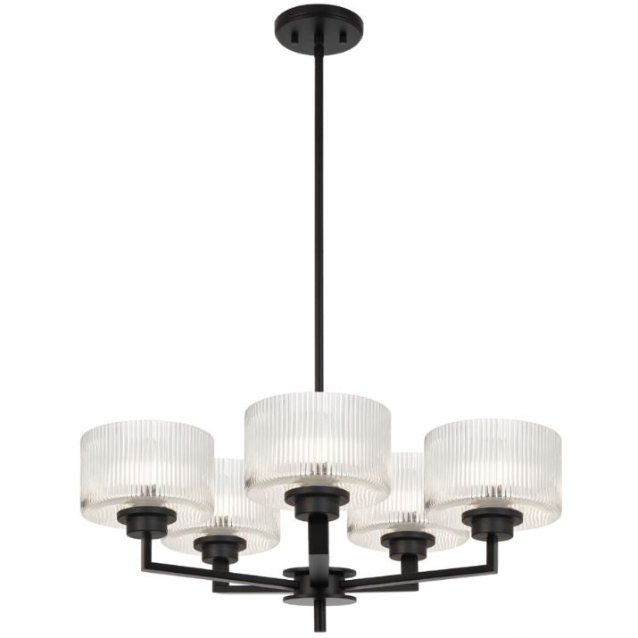 Moreno 5 Pendant Light - Black