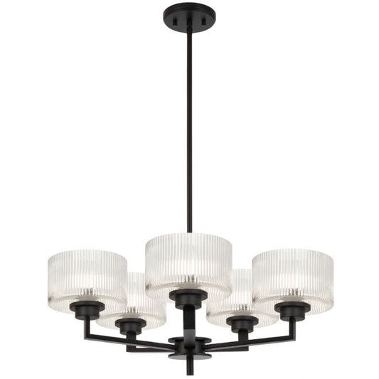 Moreno 5 Pendant Light - Black
