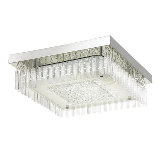 ANDELA SQUARE 30W Oyster Dimmable Ceiling Light - Chrome