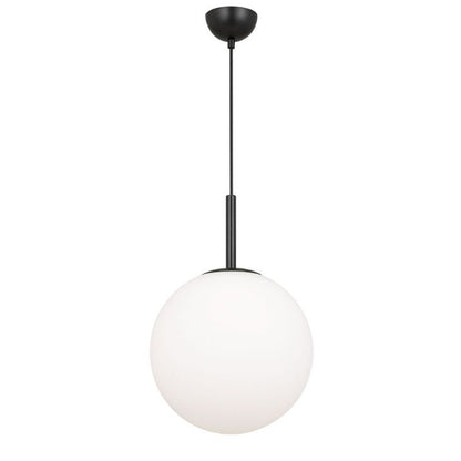 Bally 12 Pendant Light - Black / Opal Matt