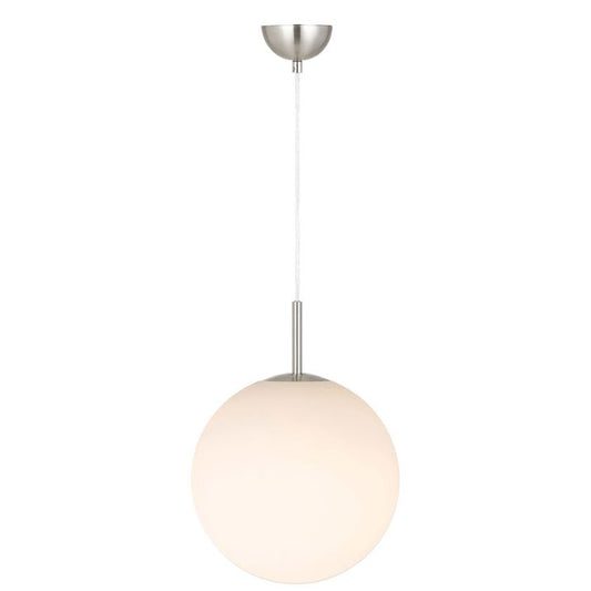 Bally 12 Pendant Light - Nickel / Opal Matt
