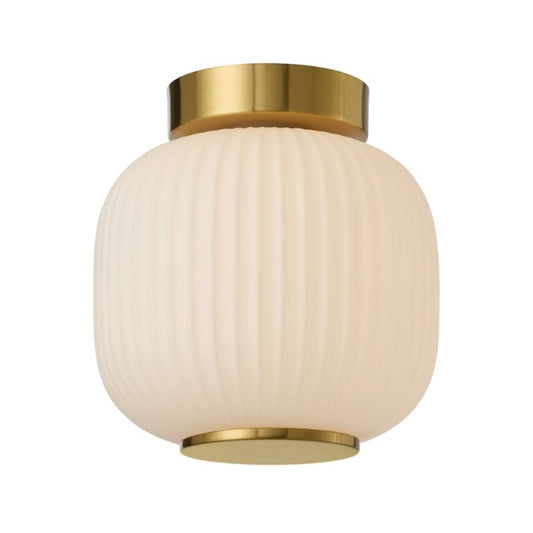 BOBO Batten Fix Ceiling Light - Antique Gold / Opal Matt
