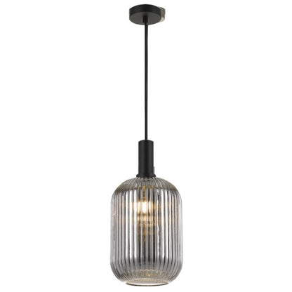 BONURA 20CM Pendant Light - Black/Smoke