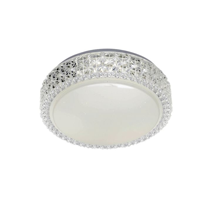 AMELIA 40CM 32W 3CCT LED Oyster Ceiling Light - White