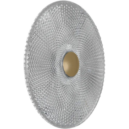 Calibo Bilby Crystalline 300mm Round LED Wall Light - Chrome