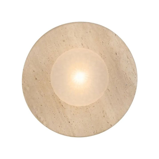 Varon Travertine Wall Light - Beige | Frost Tear