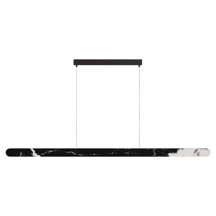 Calibo Lanner 1500mm Crafted Marble LED Linear Pendant - Black