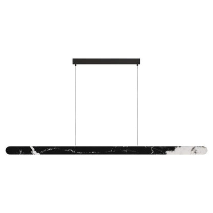 Calibo Lanner 1500mm Crafted Marble LED Linear Pendant - Black