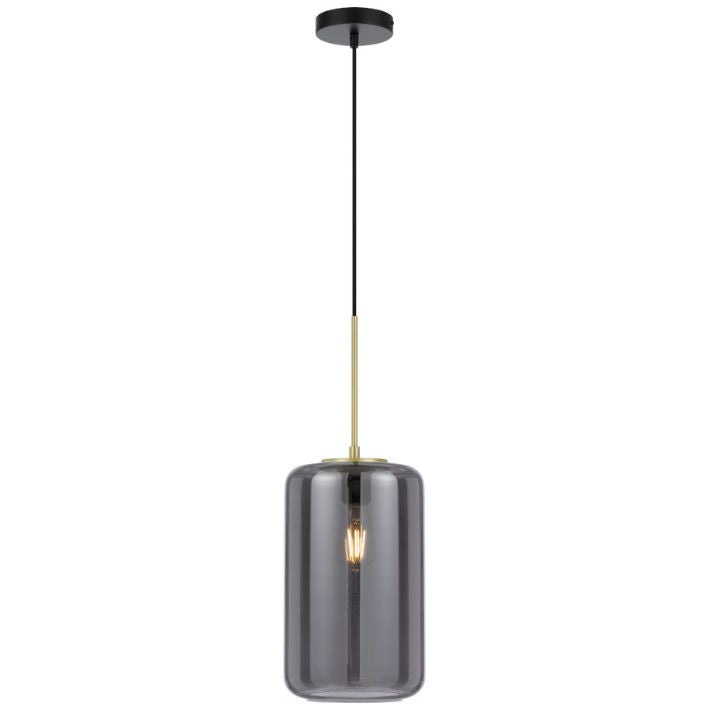 KOROVA Medium Pendant Light  - Brass Matt/Smoke
