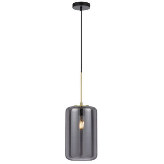 KOROVA Medium Pendant Light  - Brass Matt/Smoke