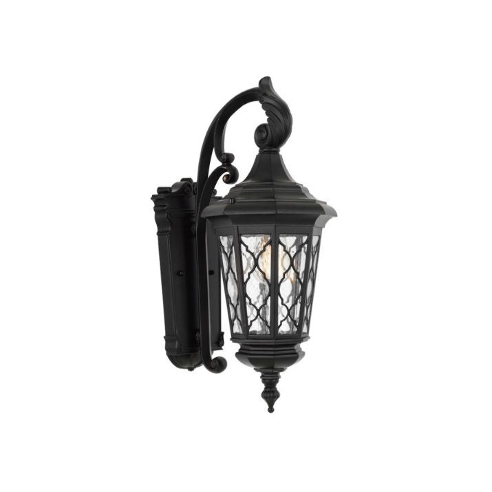 BRINLEY 28CM Exterior Wall Light Small - Black