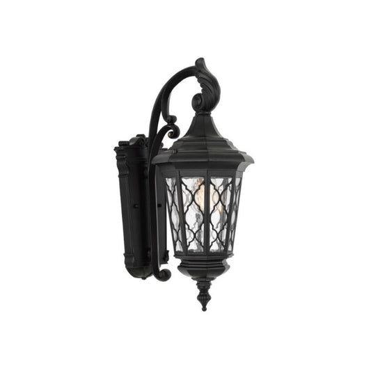 BRINLEY 28CM Exterior Wall Light Small - Black