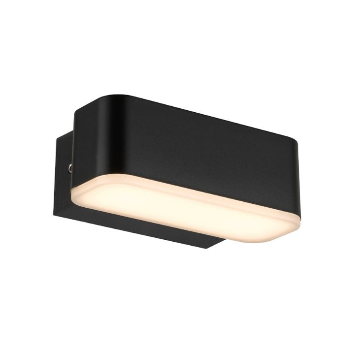 ZIRON 10CM Exterior LED Wall Light Small - Black