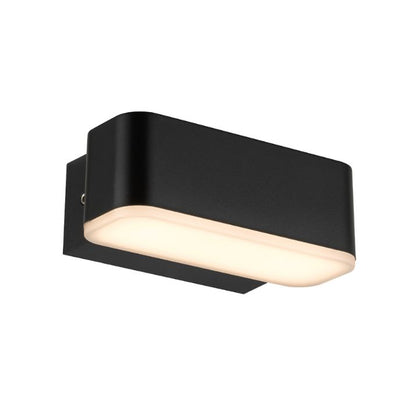 ZIRON 10CM Exterior LED Wall Light Small - Black