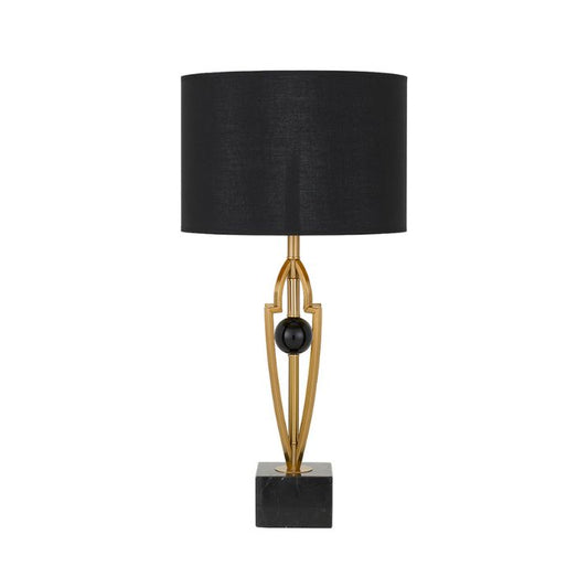 VARDO Table Lamp - Black Marble/Antique Gold