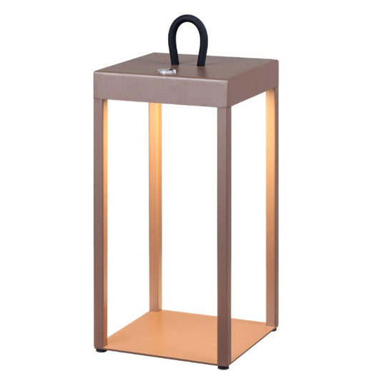 SOTRA LED Rechargeable Table Lamp - Brown