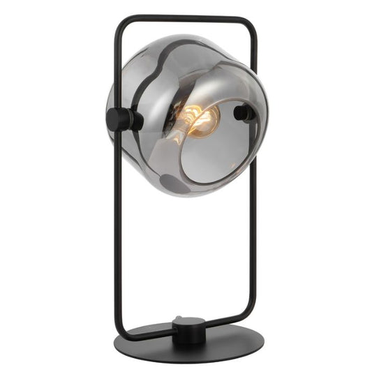ROCHA Table Lamp - Black/Smoke
