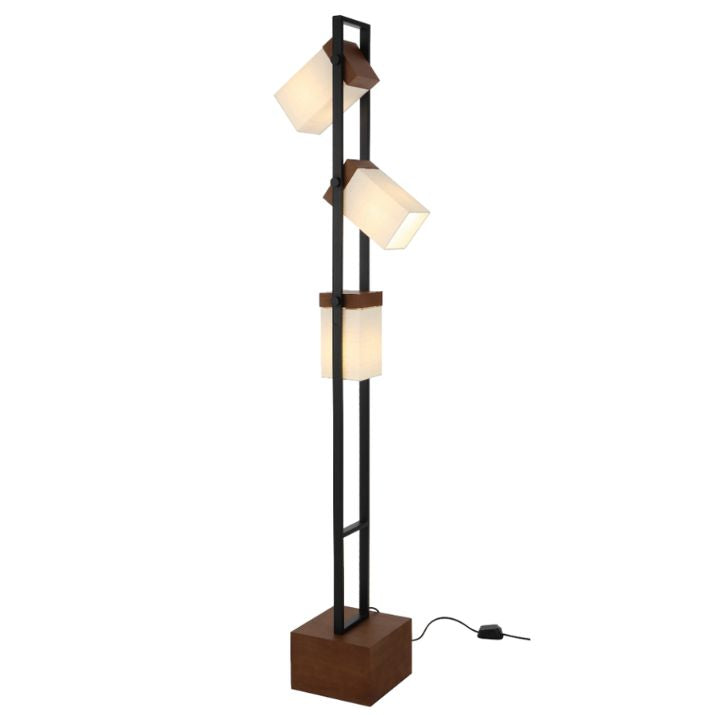 OSADA Floor Lamp - Wood/Black