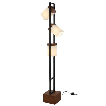 OSADA Floor Lamp - Wood/Black