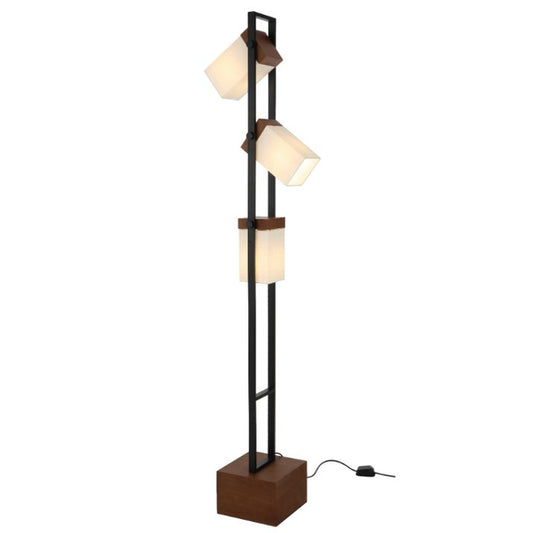 OSADA Floor Lamp - Wood/Black