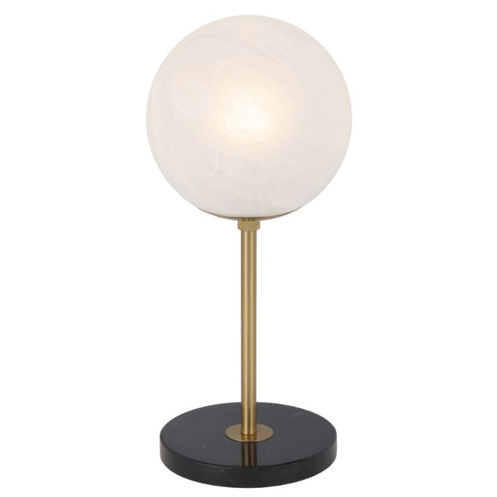 OLIANA Table Lamp Large - Black Marble/Antique Gold