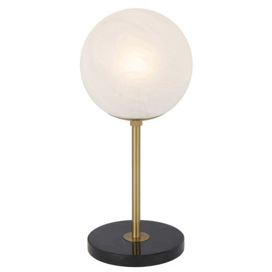 OLIANA Table Lamp Large - Black Marble/Antique Gold