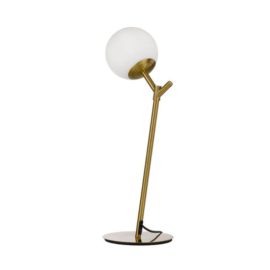 OHH Table Lamp - Antique Gold/Opal Matt