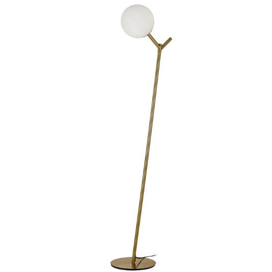 OHH Floor Lamp - Antique Gold/Opal Matt