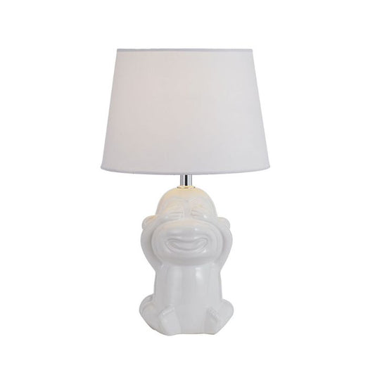 MISARU Ceramic Table Lamp - White