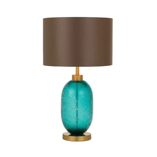 MANOLO Table Lamp - Teal/Brown