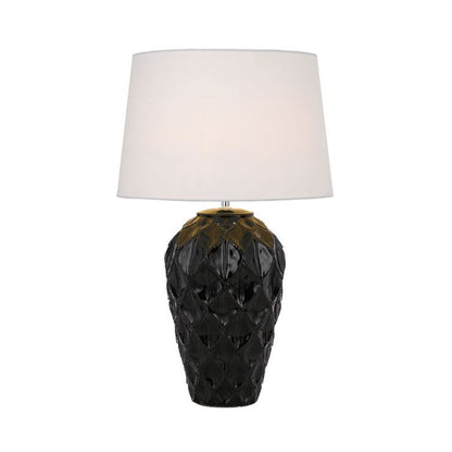 MADRID Ceramic Table Lamp - Black/White