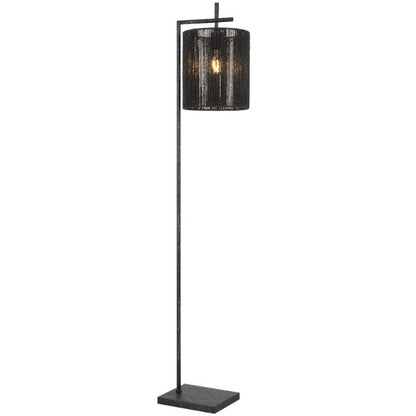 LYNDRA Floor Lamp - Gun Metal/Black