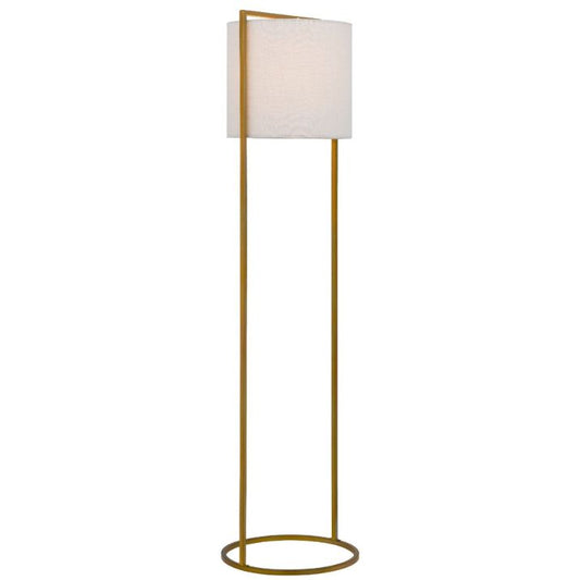 LOFTUS Floor Lamp - Antique Gold/Ivory