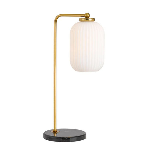 LARK Table Lamp - Antique Gold/Opal Matt
